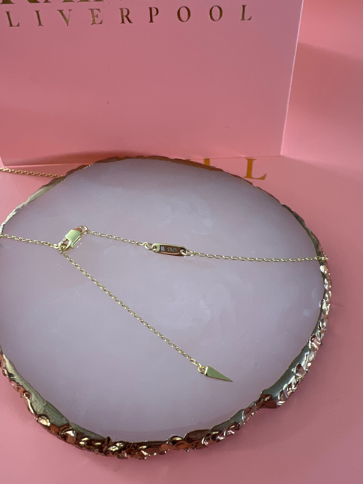 Gold Star Gemstone Necklace