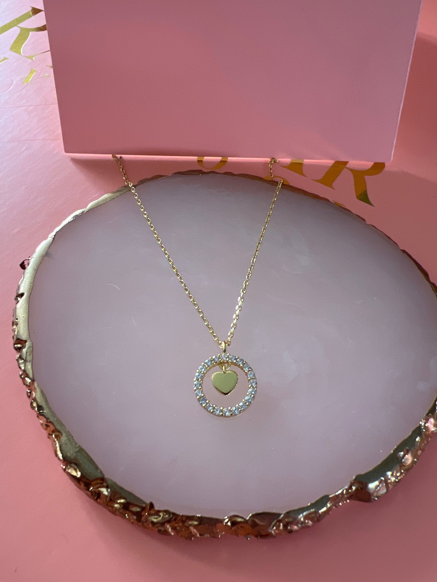 Heart Gemstone Necklace