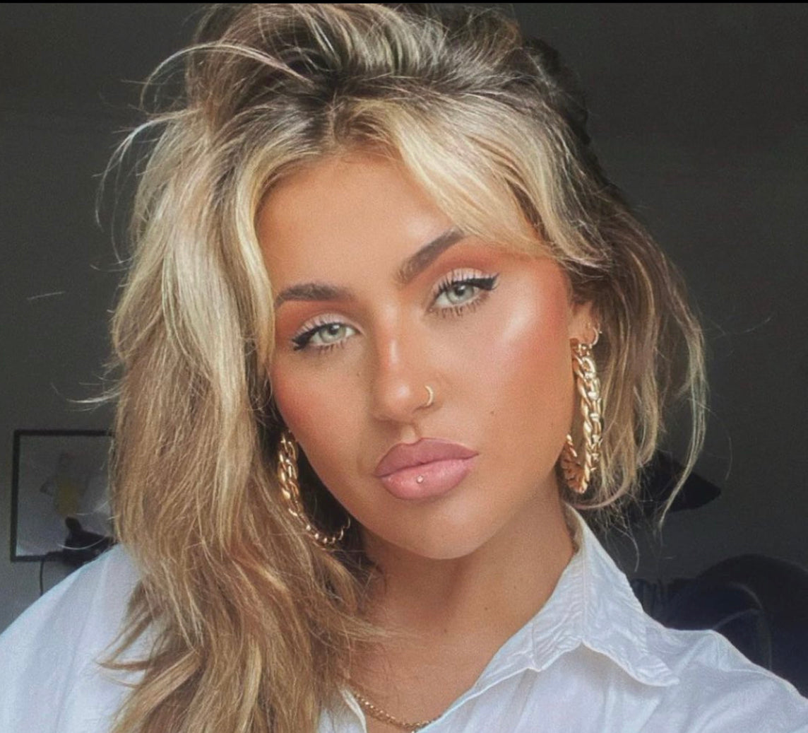 Gold Chain Hoops
