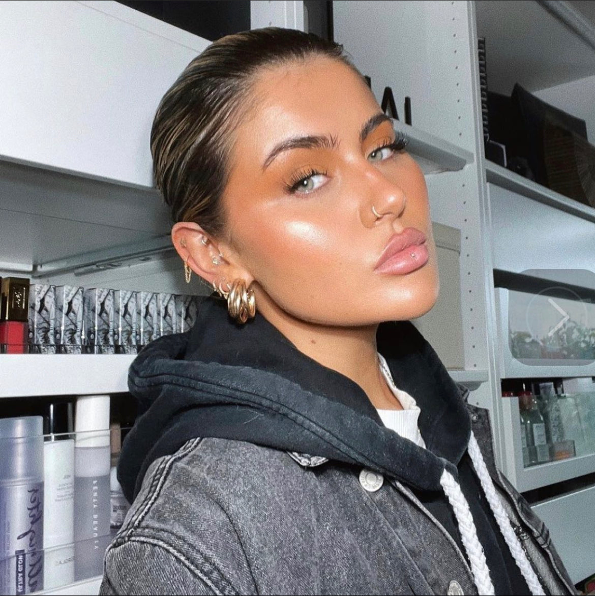 Gold Triple Hoop Earrings