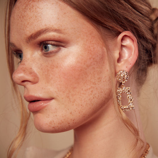 Textured Statement Earrings