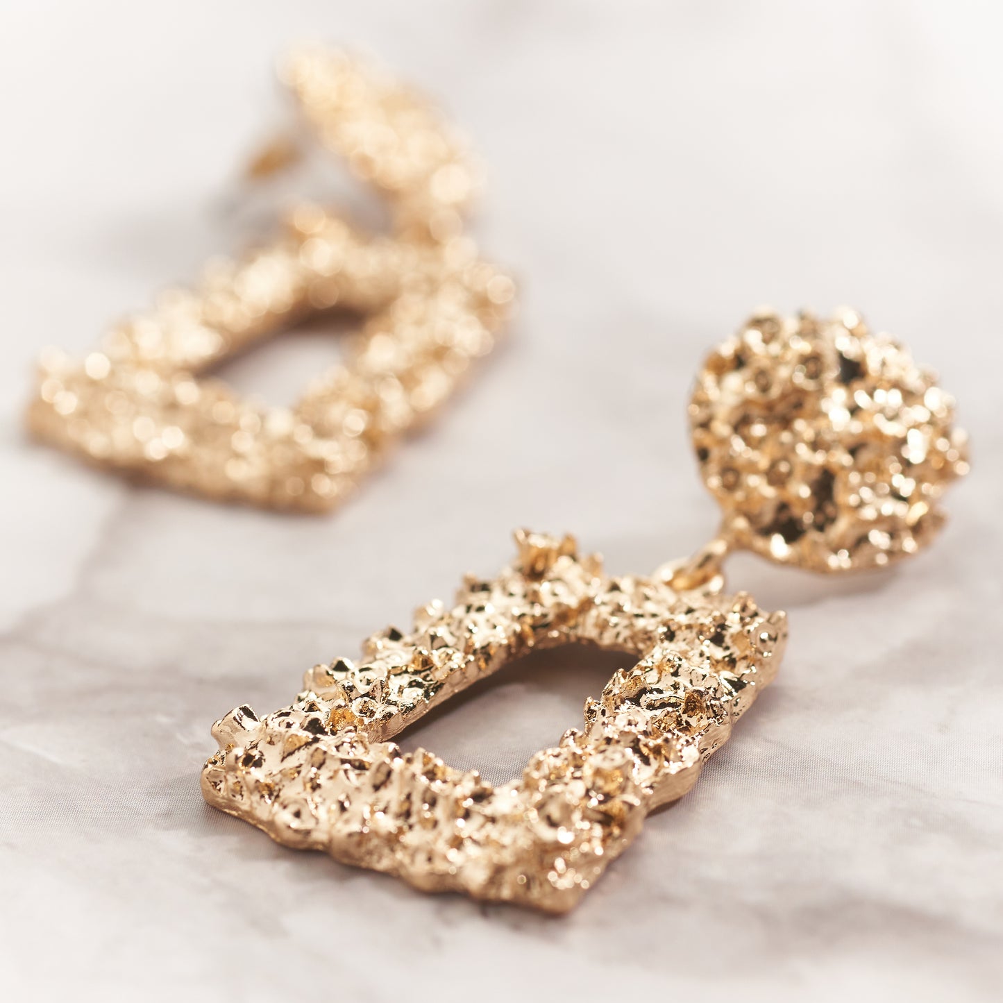 Textured Statement Earrings