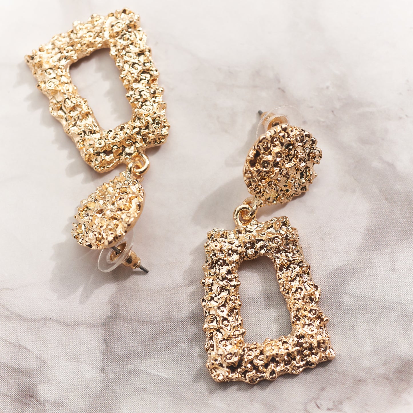 Textured Statement Earrings