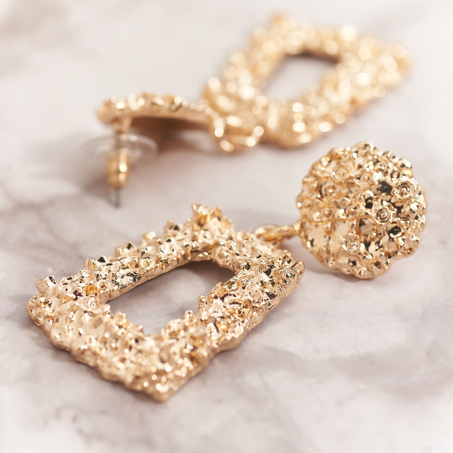 Textured Statement Earrings