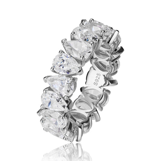 Pear Shape Ring 18ct Gold & White Gold