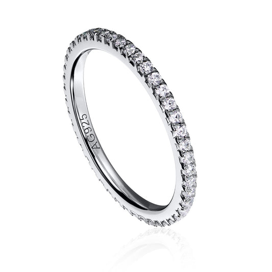 Classic Band Ring 18ct White Gold - RainStar Jewellery