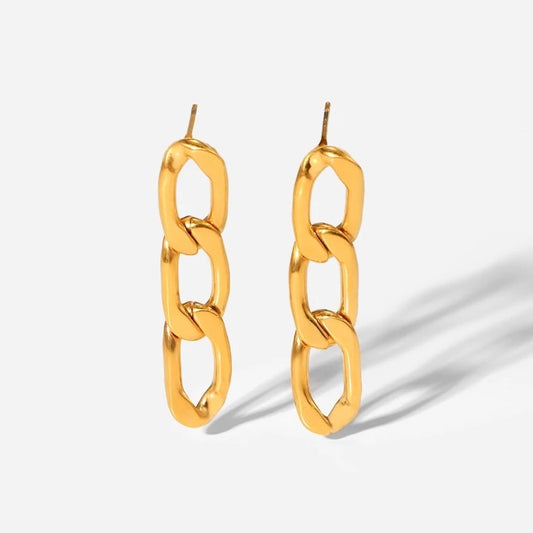 Chain Earrings (Gold)