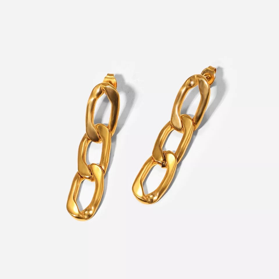Chain Earrings (Gold)