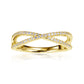 Criss Cross Ring 18ct Gold 