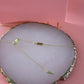 Gold Star Gemstone Necklace