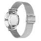 Crevo Silver Watch with Black Dial