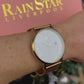 Crevo Watch Gold with White Dial