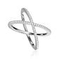 Kiss Ring 18ct gold and white gold plated RainStar