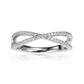 Criss Cross Ring 18ct White Gold 