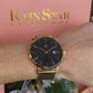 Crevo Watch Gold with Black Dial