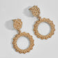 Textured Circular Earrings