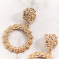 Textured Circular Earrings