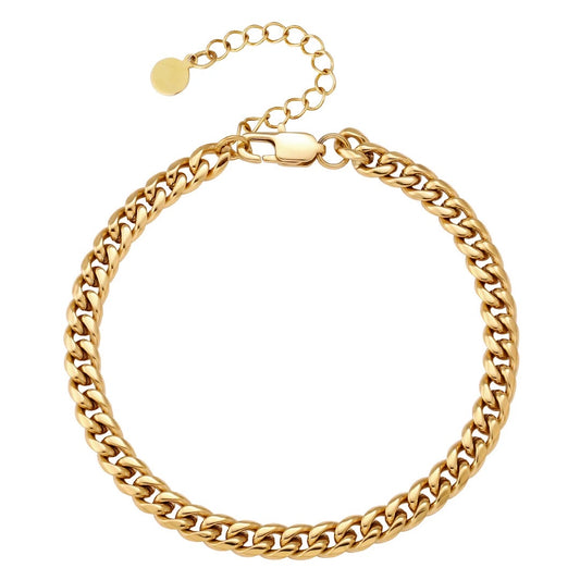 Curb Chain Bracelet (Gold)