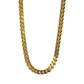 Cubic Curb Chain Necklace (Gold)