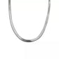 Snake Chain Necklace (White Gold)