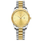 Ravella Watch Link Chain Strap Bracelet Two Tone Champagne Dial
