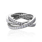 Triple Brand Russian Layered Wedding Ring 18ct White Gold