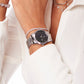 Ravella Watch Silver with Black Dial
