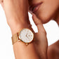 Crevo Watch Gold with White Dial