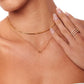 Personalised Double Initial Letter Necklace (Gold)