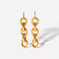 Link Chain Drop Earrings (Gold)