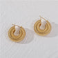 Chunky Threader Hoop Earrings (Gold)